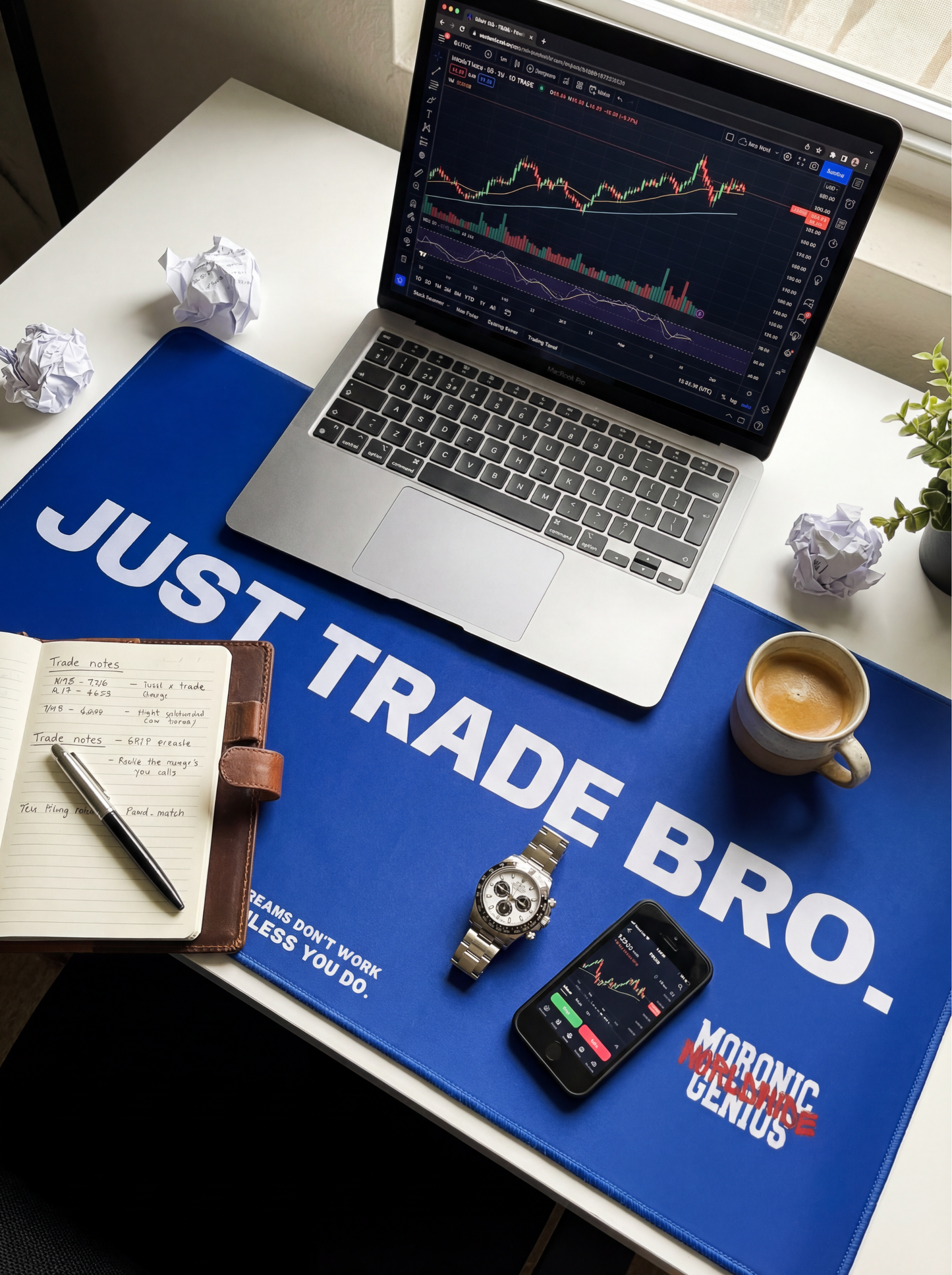 Just Trade Bro Desk Mat