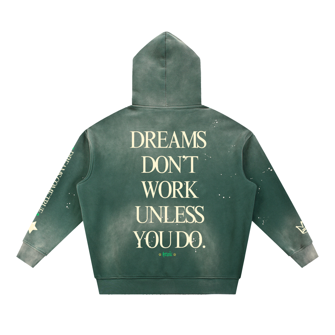 Bullish on Life — Vintage Washed Frayed Hoodie