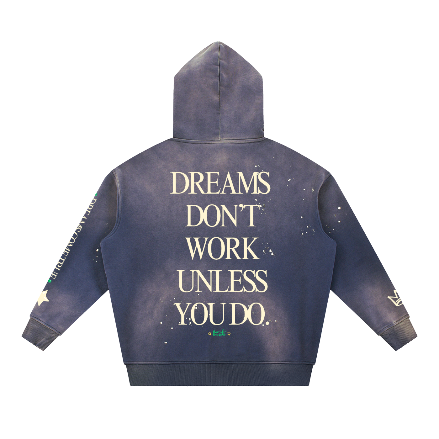Bullish on Life — Vintage Washed Frayed Hoodie