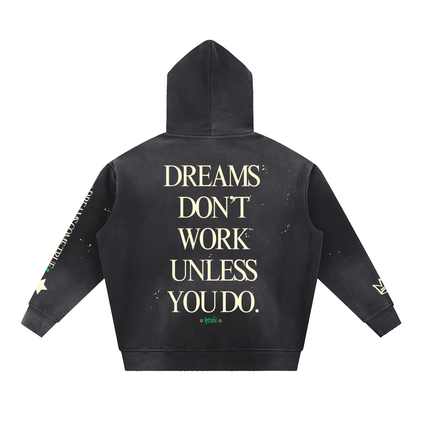 Bullish on Life — Vintage Washed Frayed Hoodie