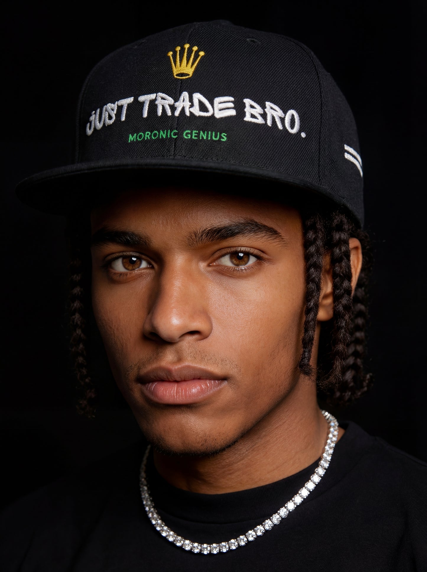 Just Trade Bro Crown Snapback Hat