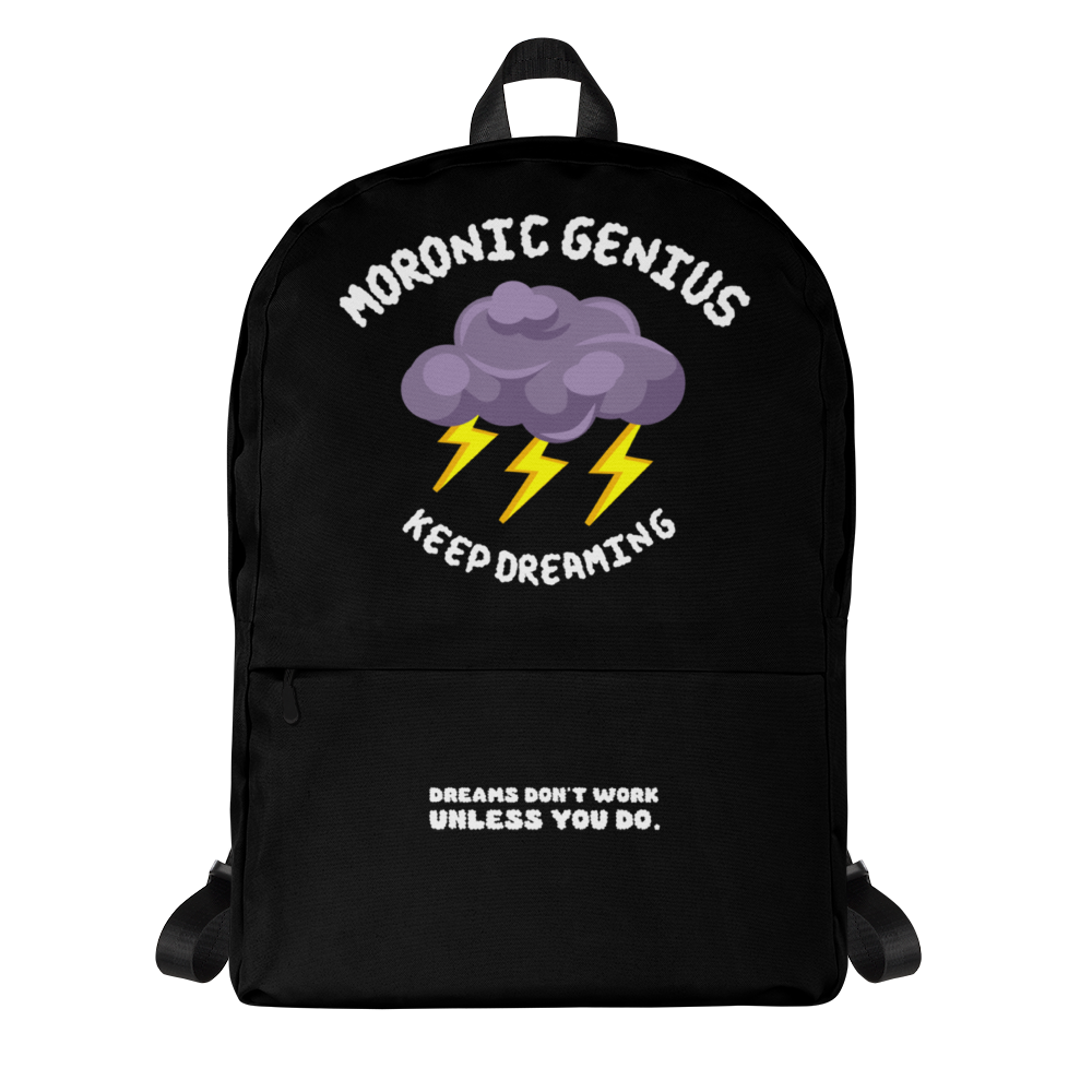 Moronic Genius Backpack (Purple)