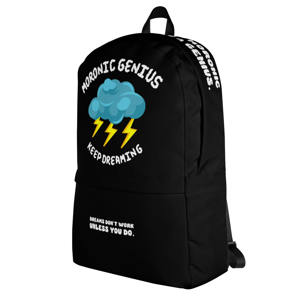 Moronic Genius Backpack (Blue)