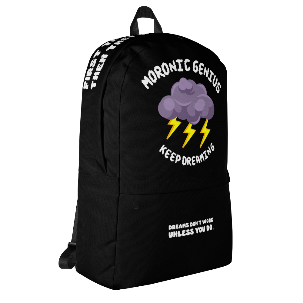 Moronic Genius Backpack (Purple)