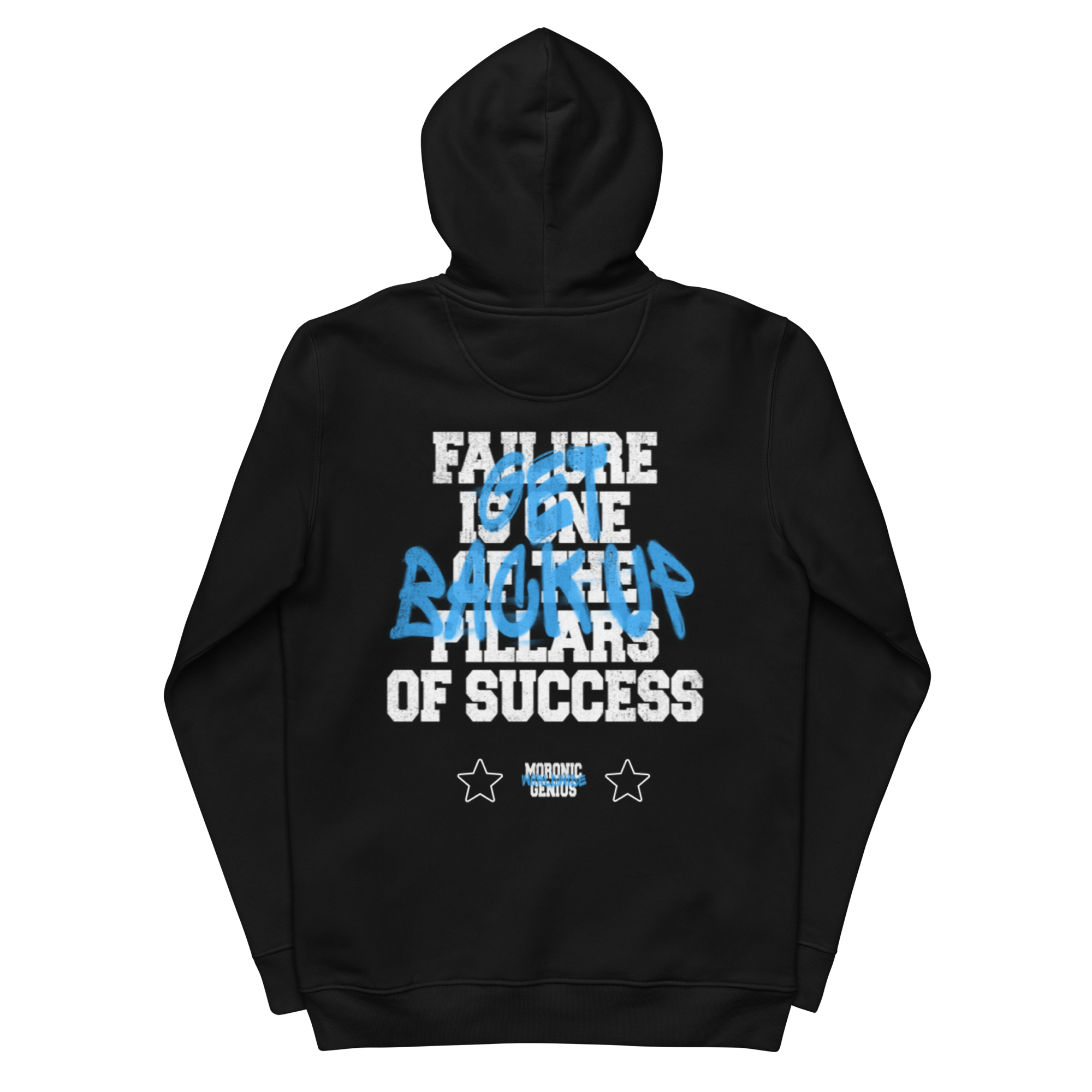 Moronic Genius Get Back Up Hoodie (Blue)