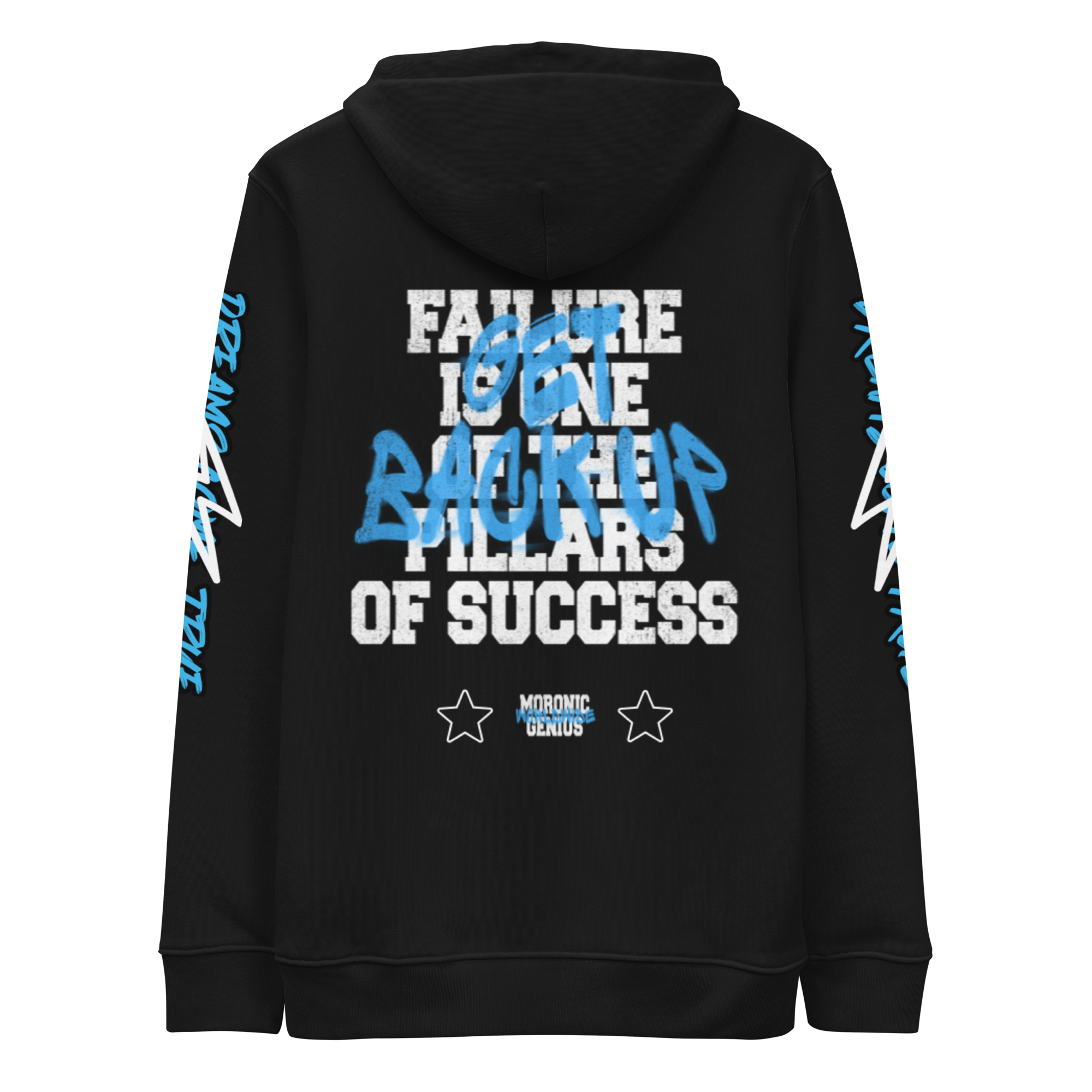 Moronic Genius Get Back Up Hoodie (Blue)