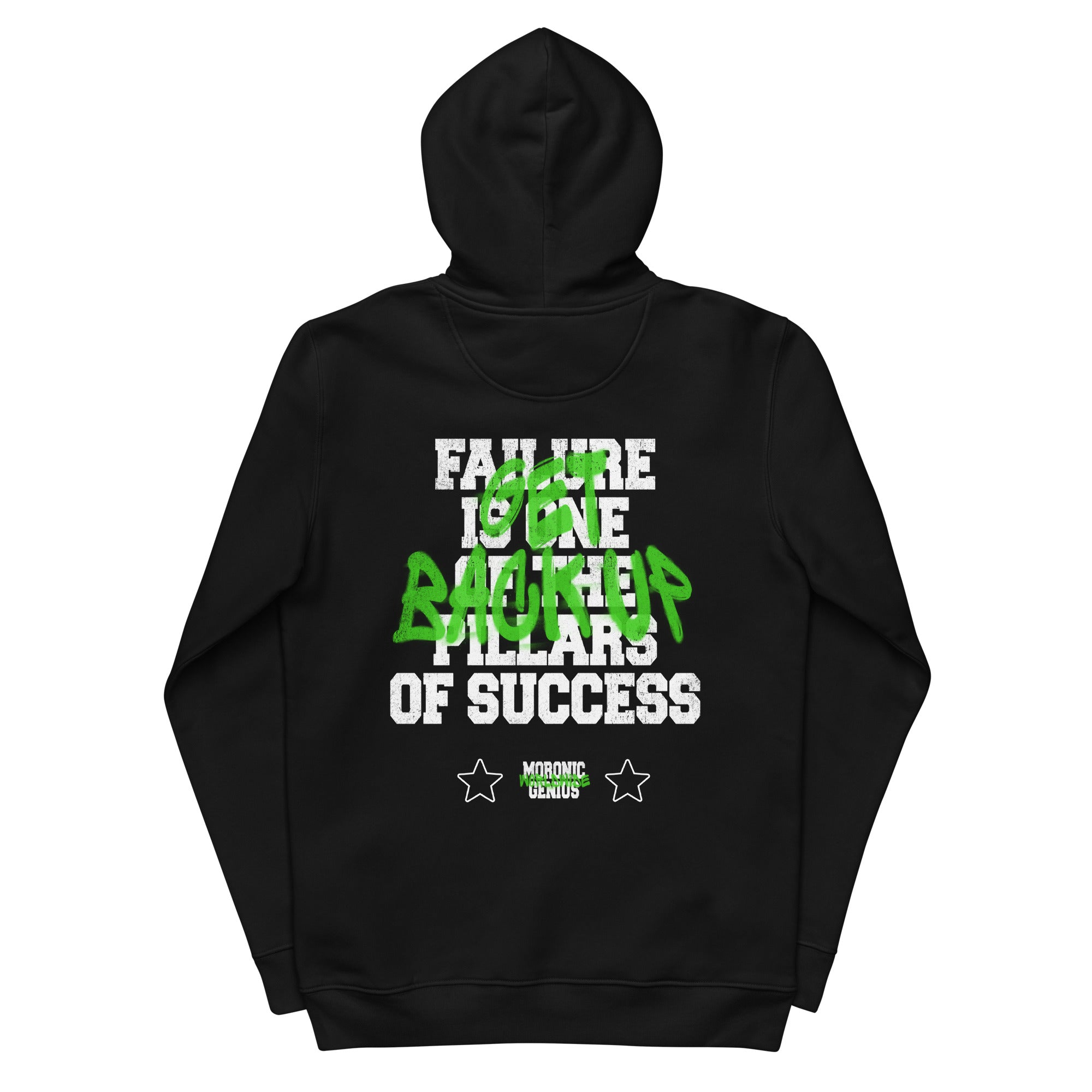 Moronic Genius Get Back Up Hoodie (Green)