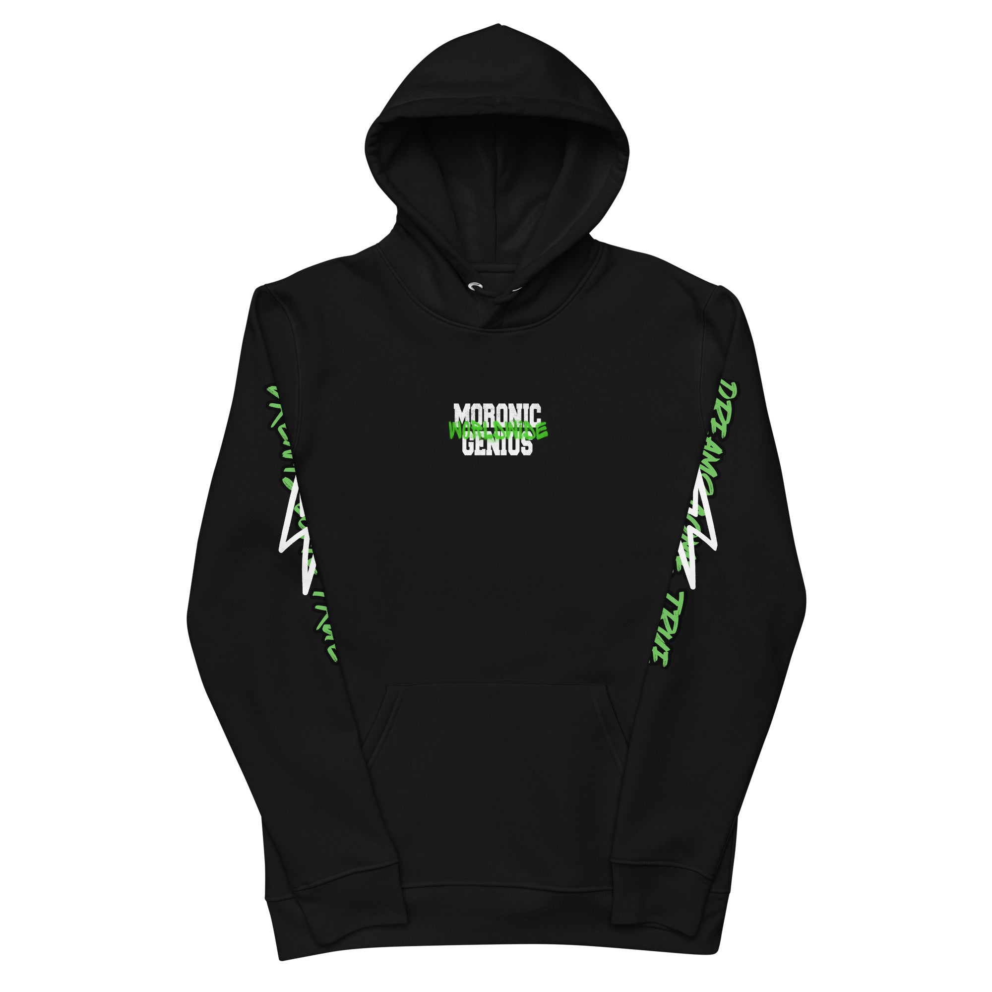 Moronic Genius Get Back Up Hoodie (Green)