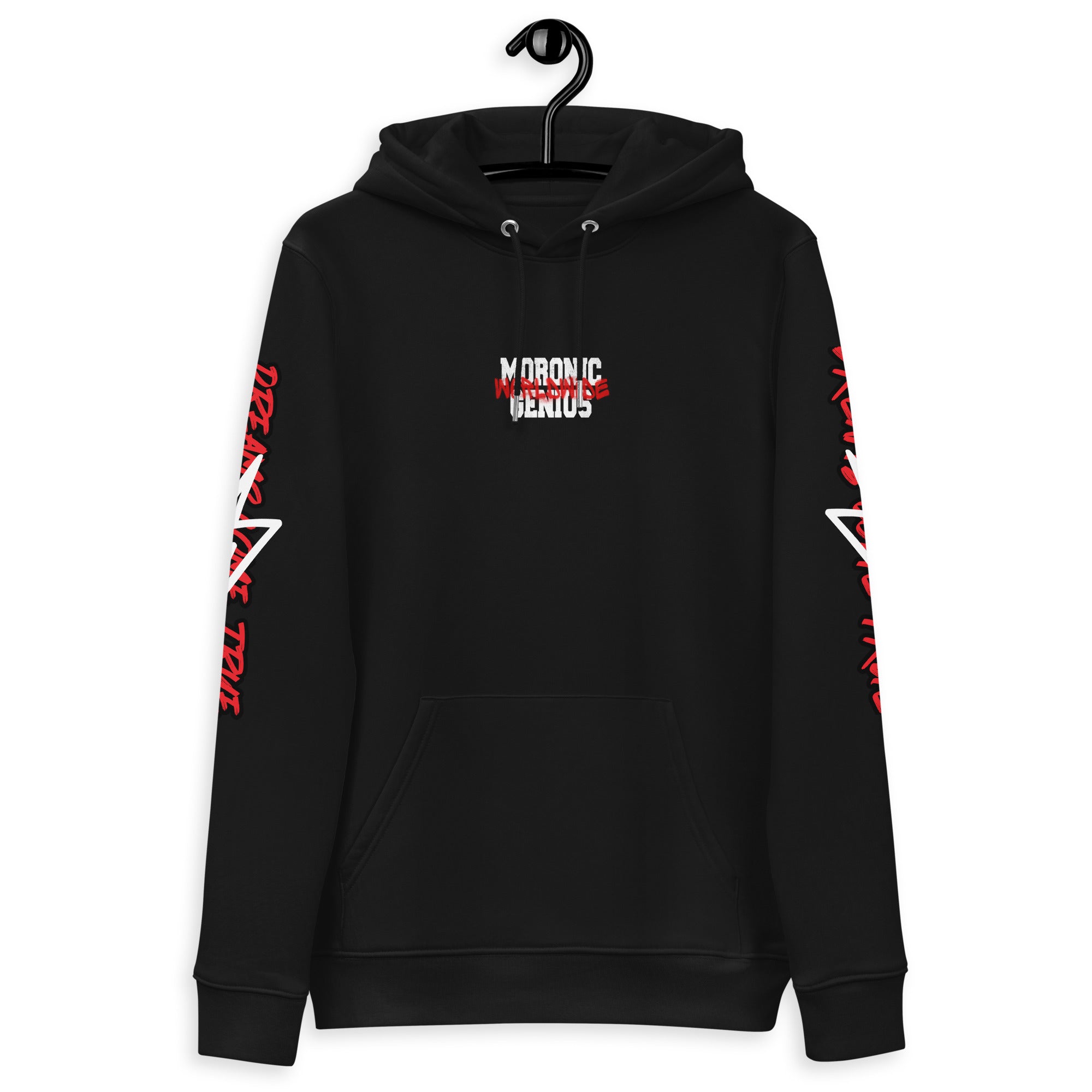 Moronic Genius Get Back Up Hoodie (Red)