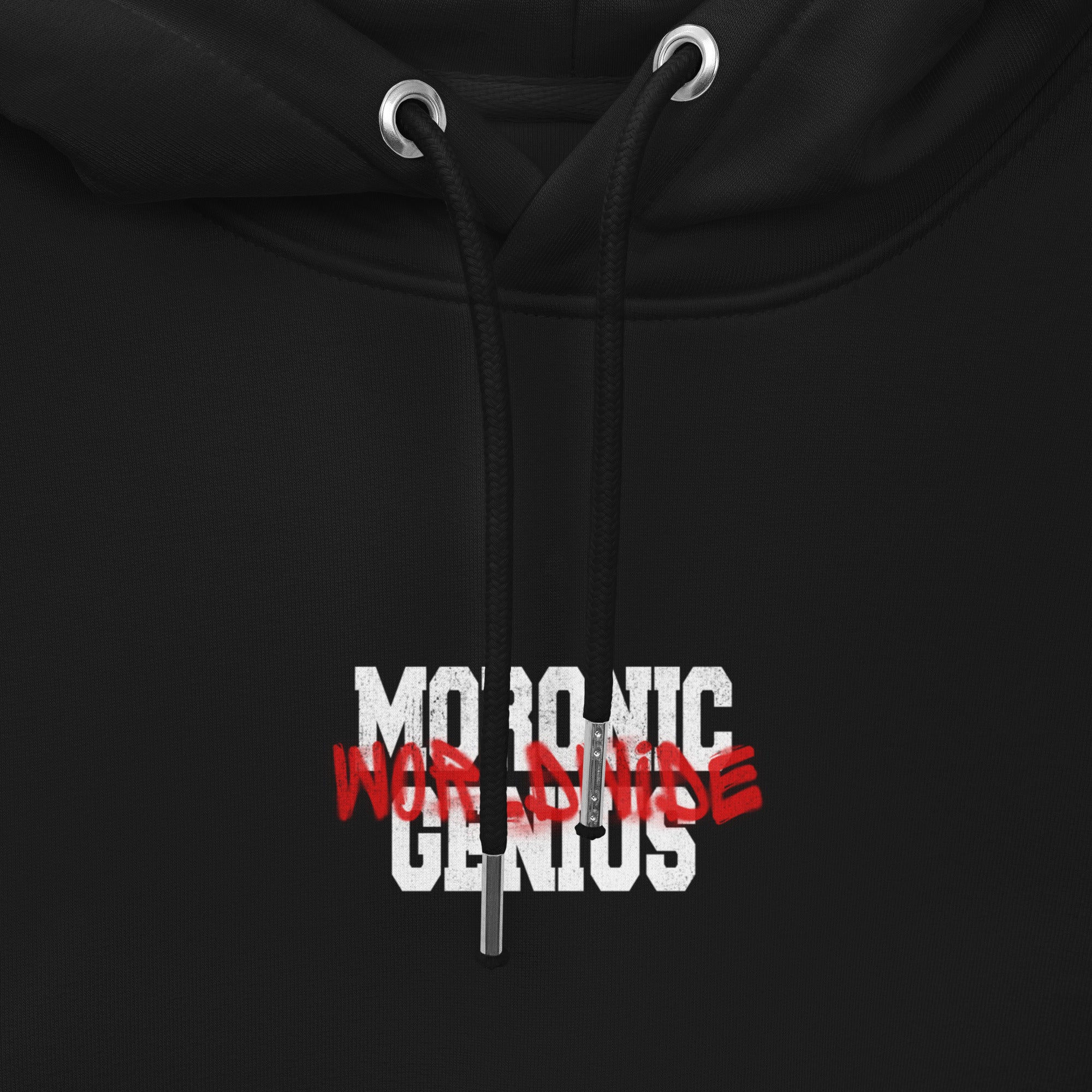 Moronic Genius Get Back Up Hoodie (Red)