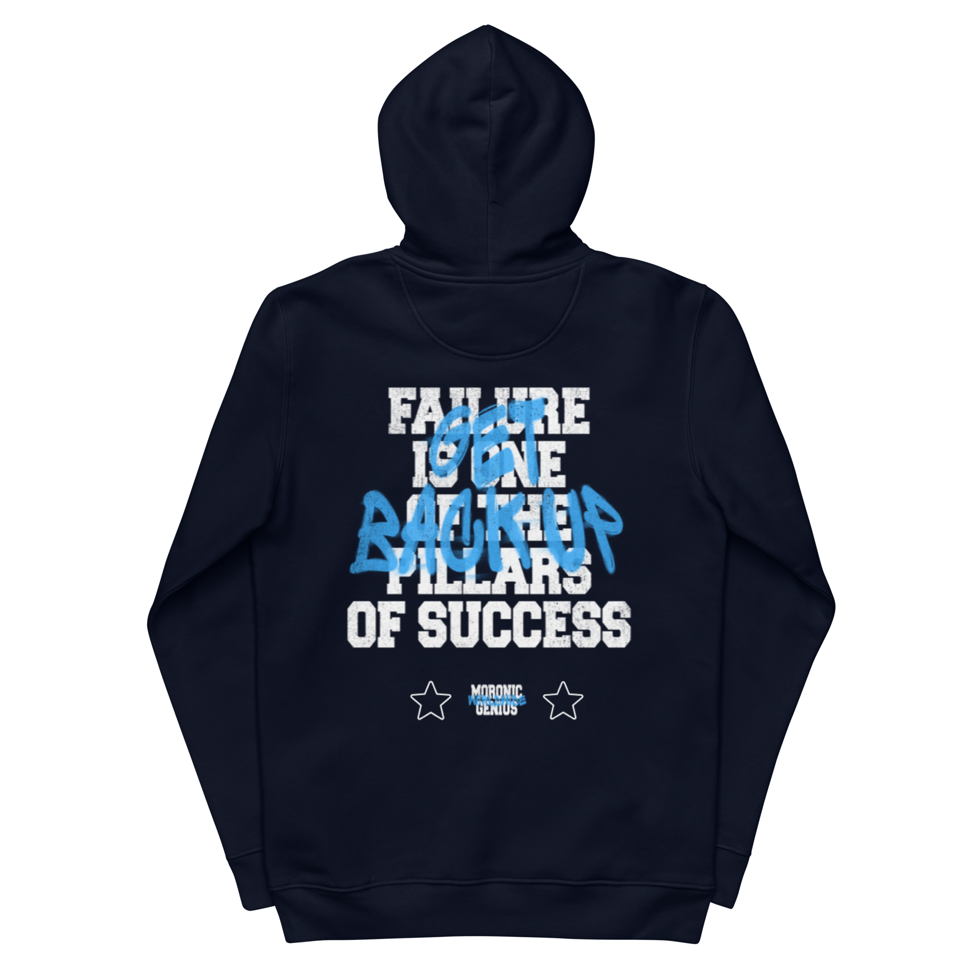 Moronic Genius Get Back Up Hoodie (Blue)